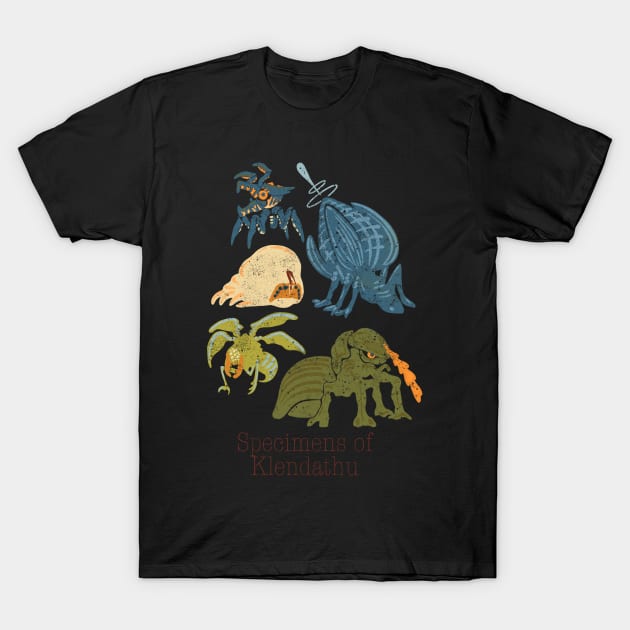 Starship Troopers Bugs T-Shirt by Little Bad Wren 